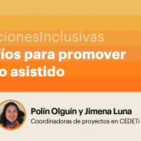 #EleccionesInclusivas Desafíos para promover el voto asistido. Polin Olguín y Jimena Luna - Coordinadoras de proyectos CEDETi UC