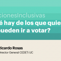 #EleccionesInclusivas ¿Y qué hay de los que quieren y no pueden ir a votar? Ricardo Rosas - Director General CEDETi UC